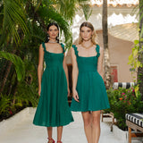 Monstera Dress Calf Length