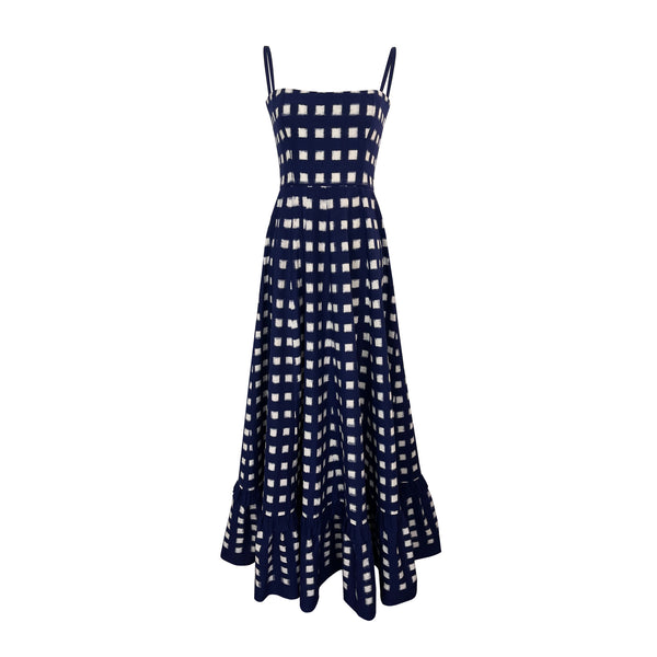 de castro navy blue checkmate dress Dress Code Two-Hands – Claude Bernard main image 0