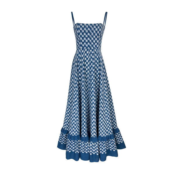Blue Checkmate Dress XL