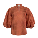 Clay Organza Blouse