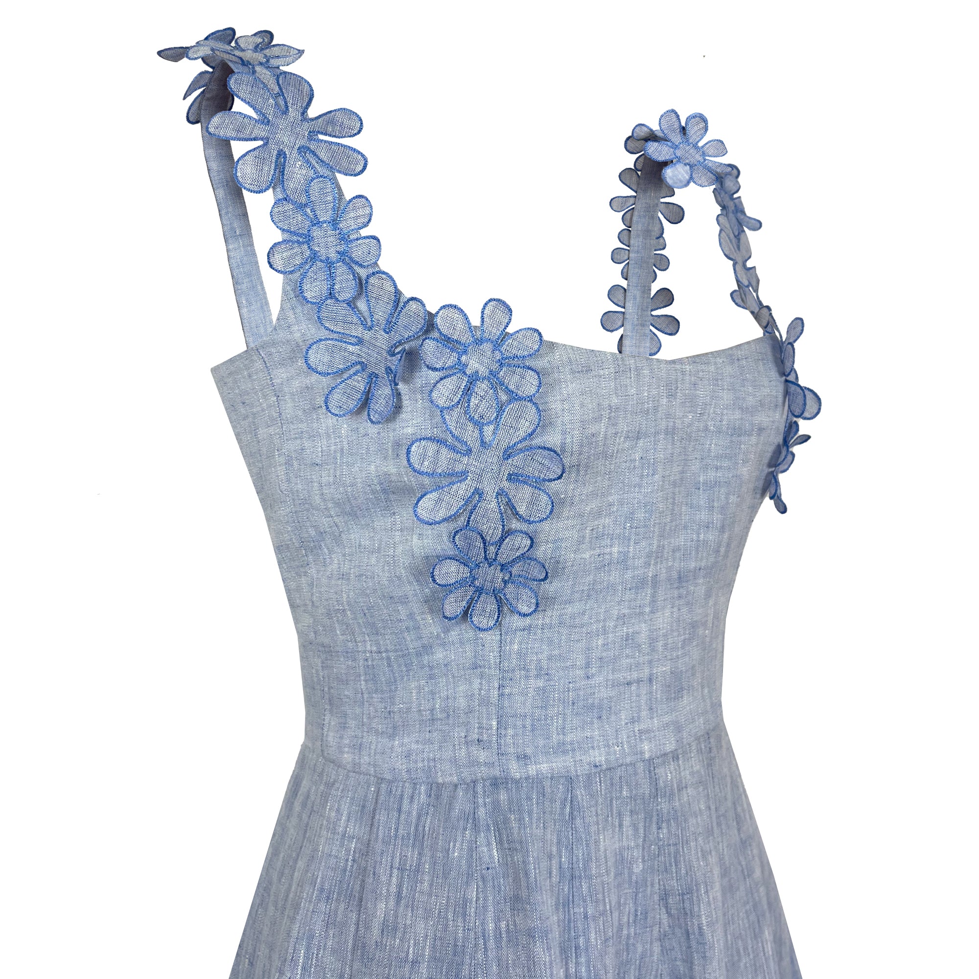 Denim Flower Dress