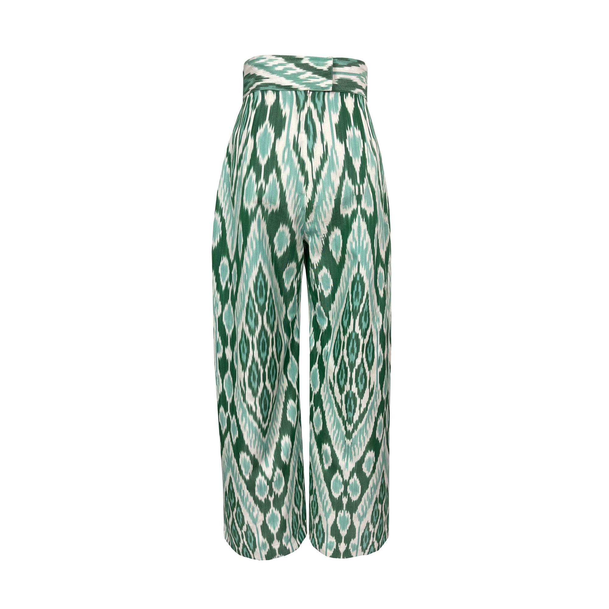 Green Silk Trousers