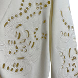 Ivory Cutwork Cardigan