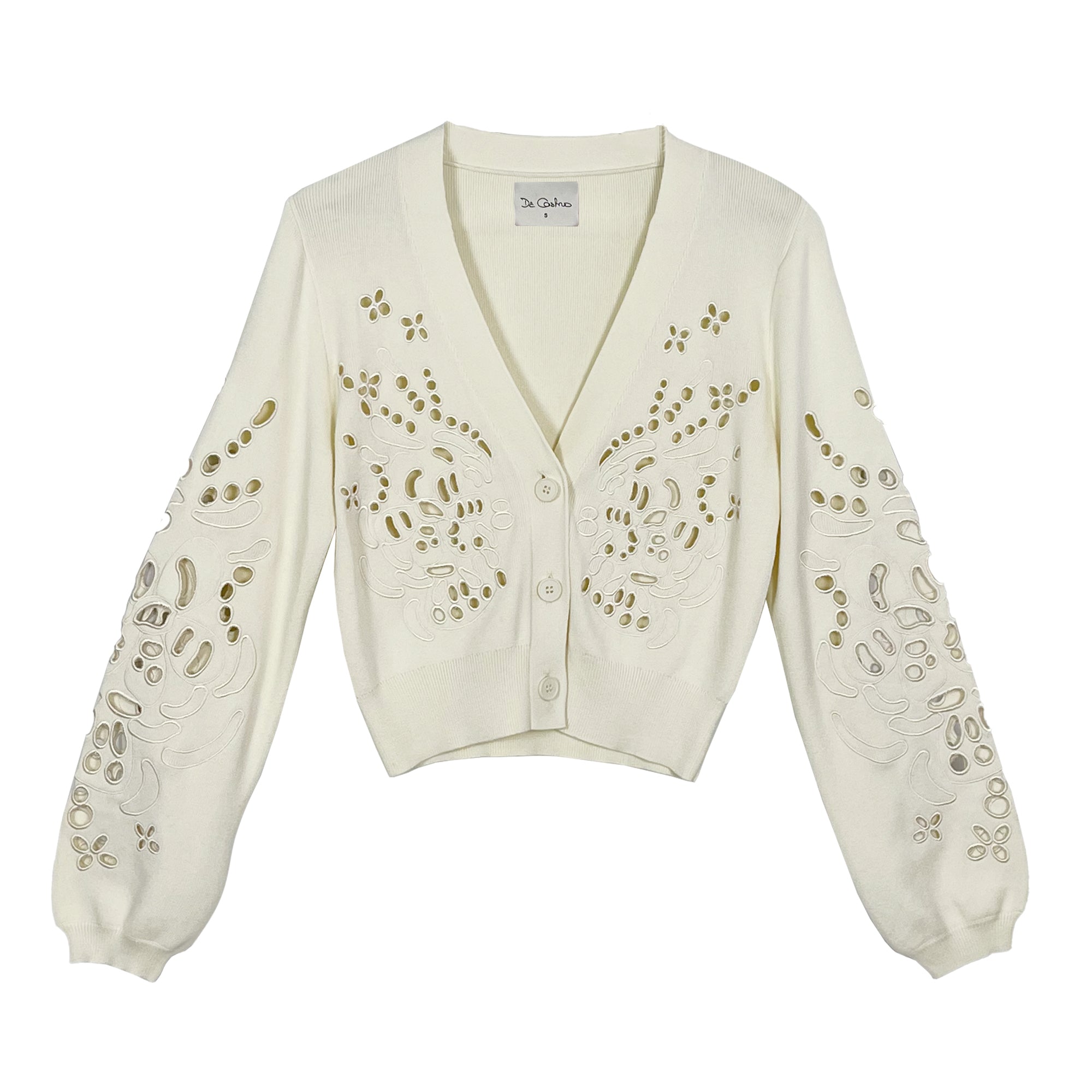 Ivory Cutwork Cardigan