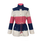 Pink blue Ikat Jacket