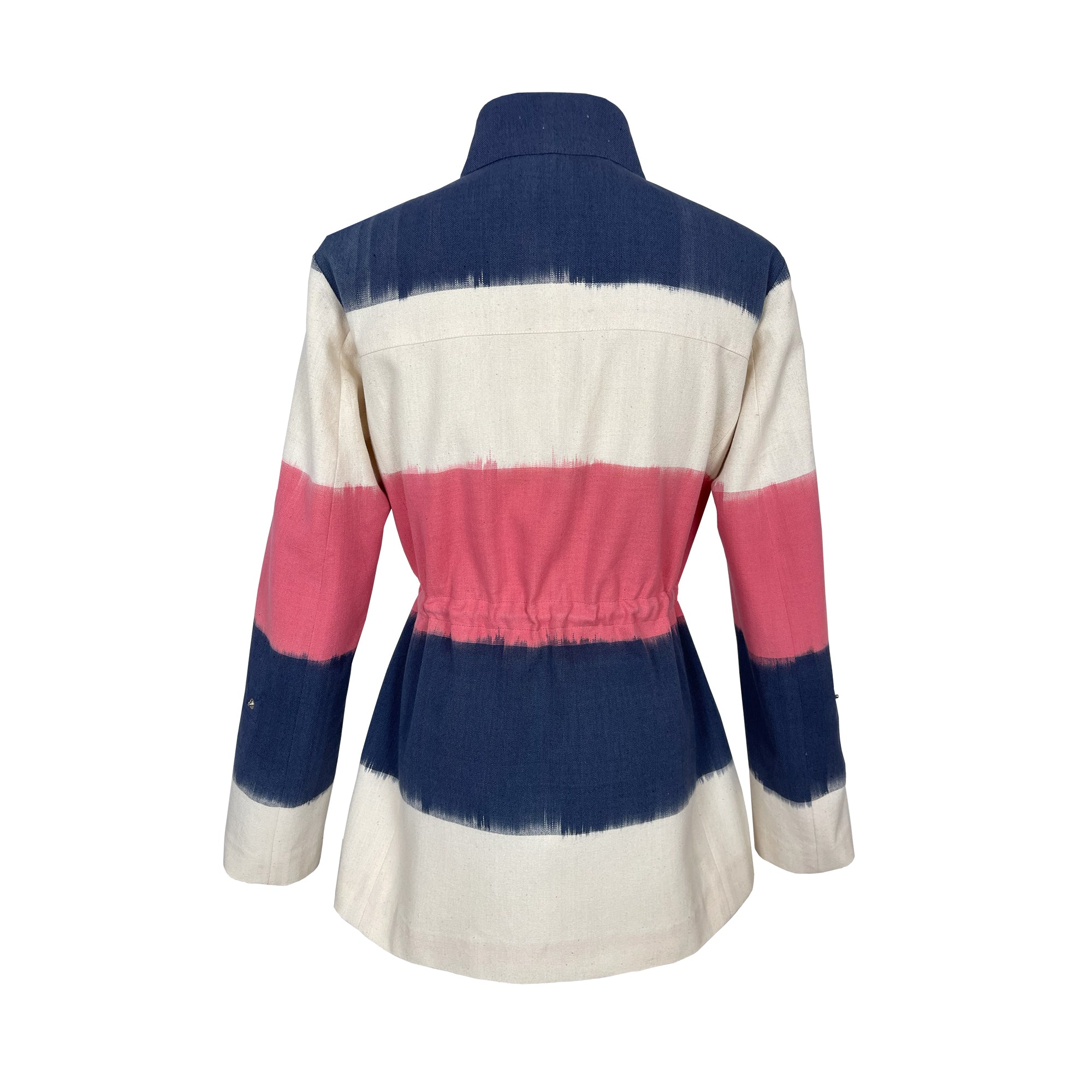Pink blue Ikat Jacket