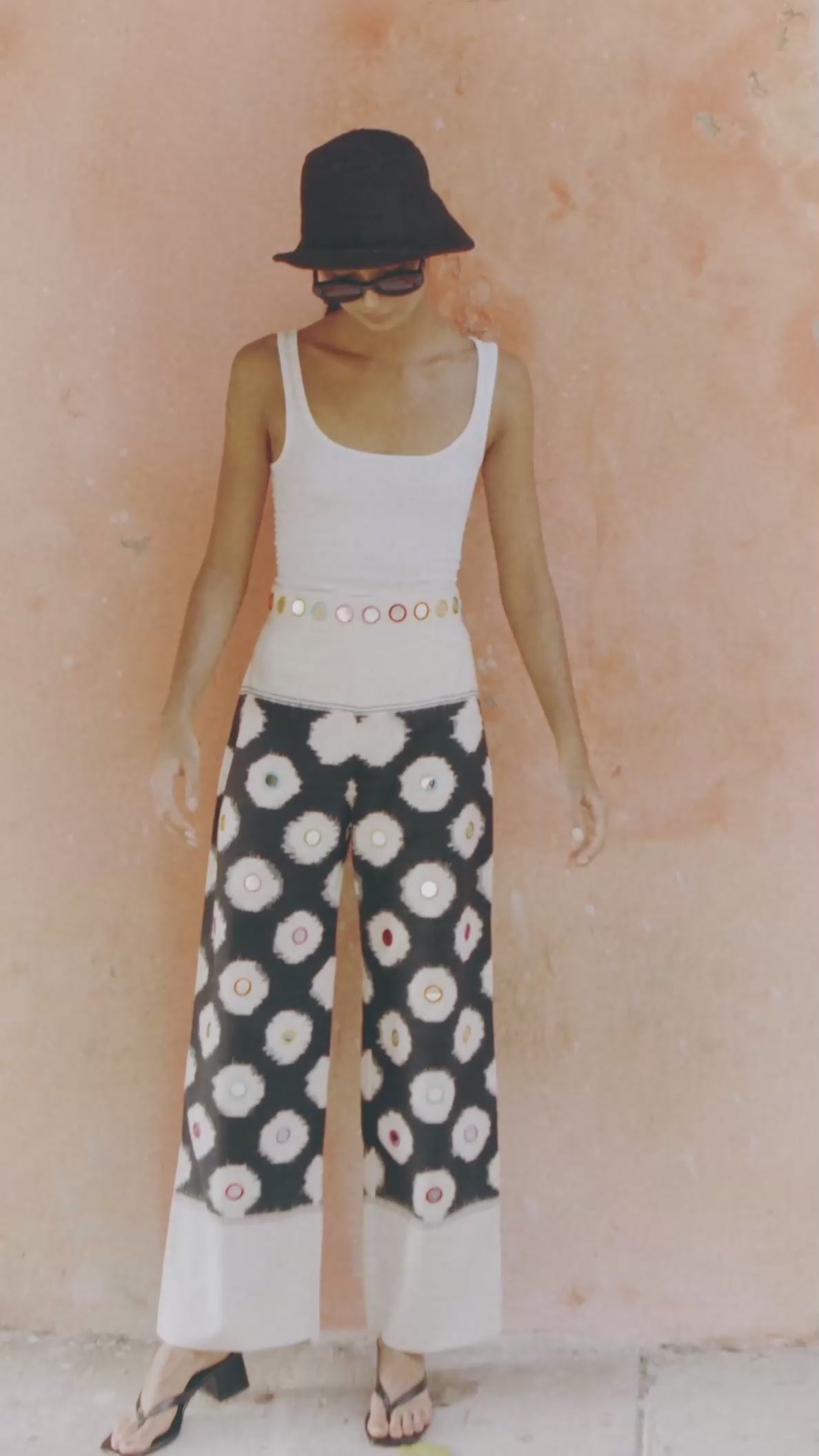 Multicolor Mirror Trousers