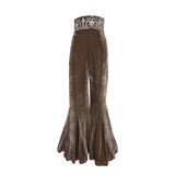 Taupe Velvet Set