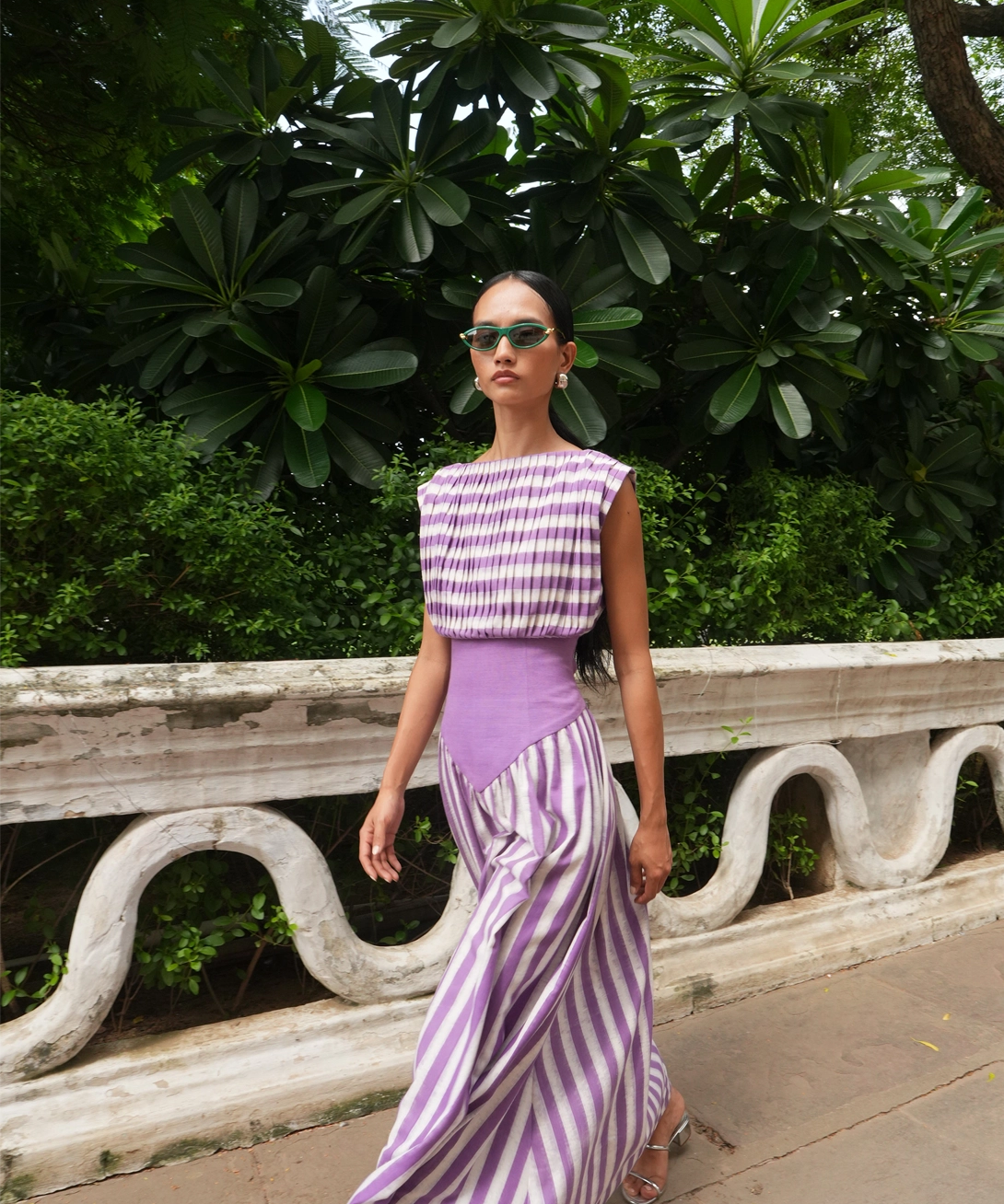 Lila Stripe Dress