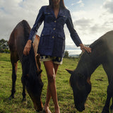 Safari Jacket in Blue