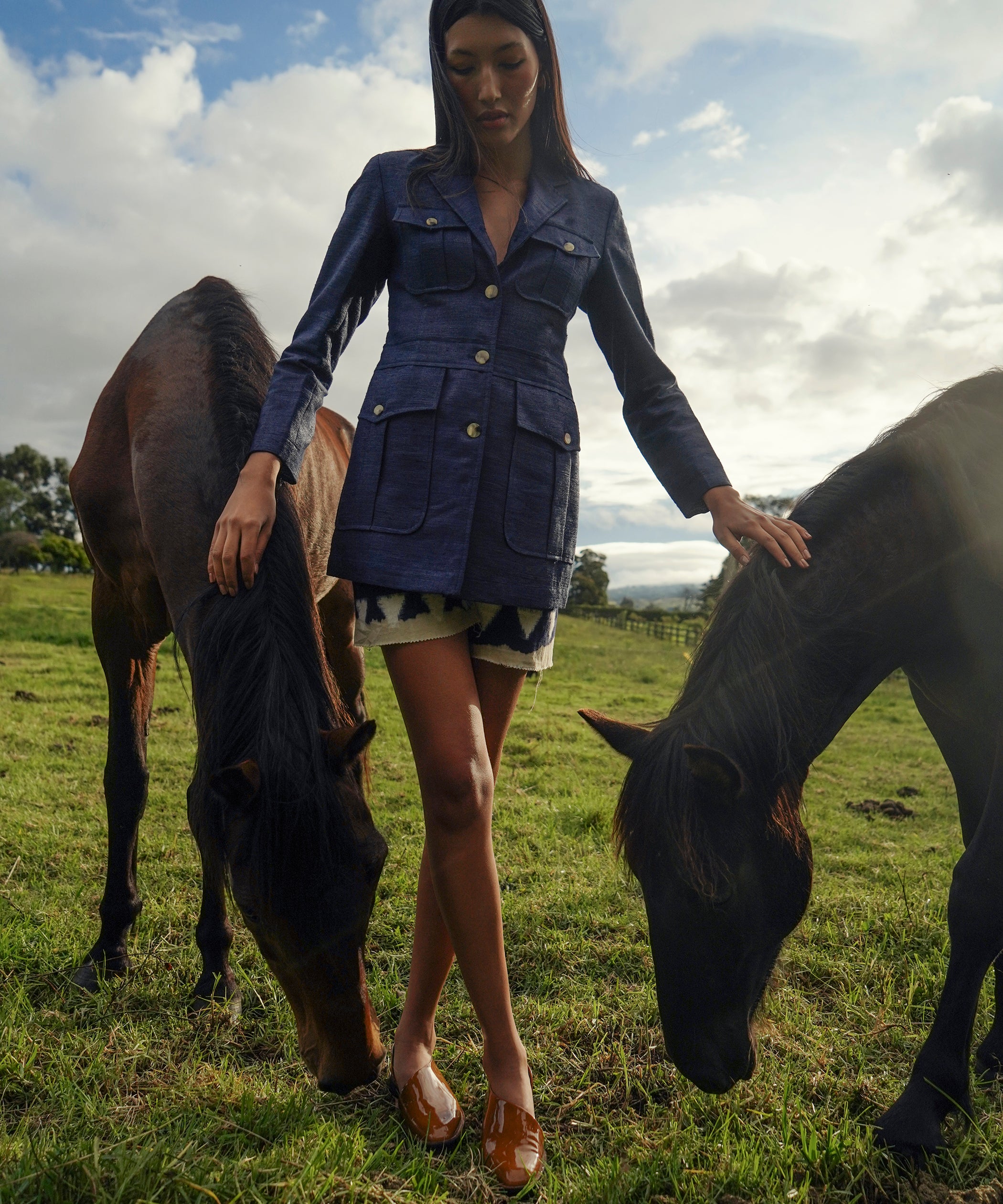 Safari Jacket in Blue