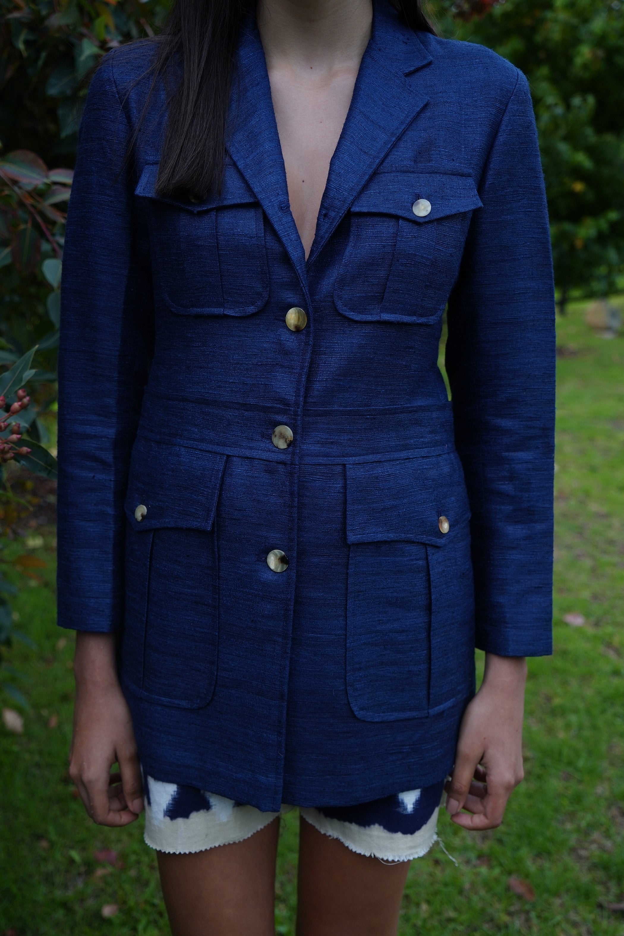 Safari Jacket in Blue