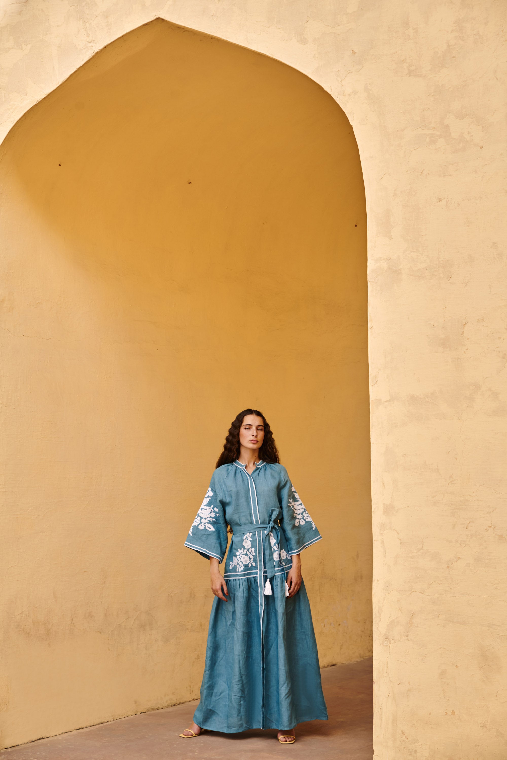 Turquoise Swan Dress