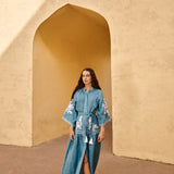 Turquoise Swan Dress
