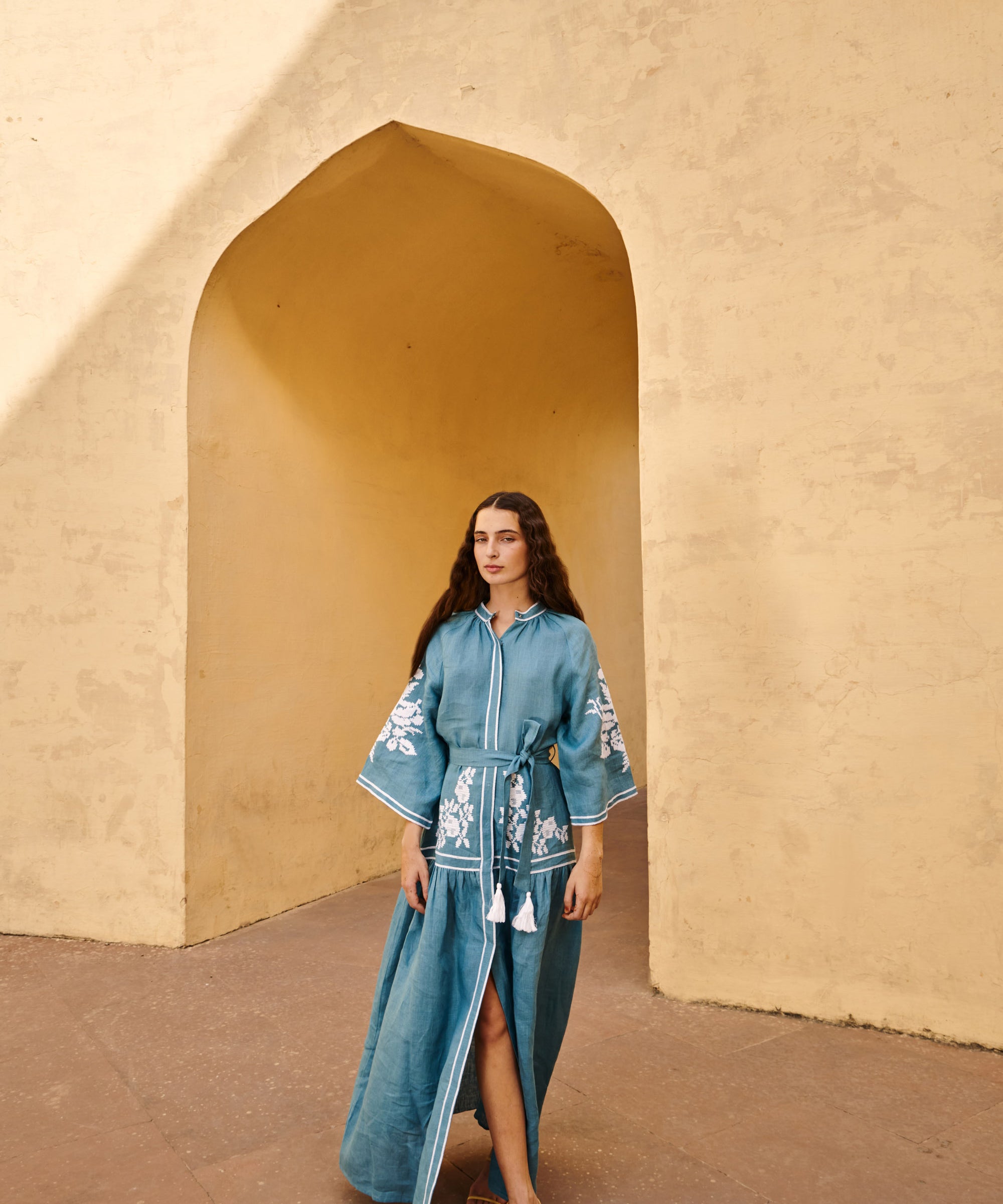 Turquoise Swan Dress