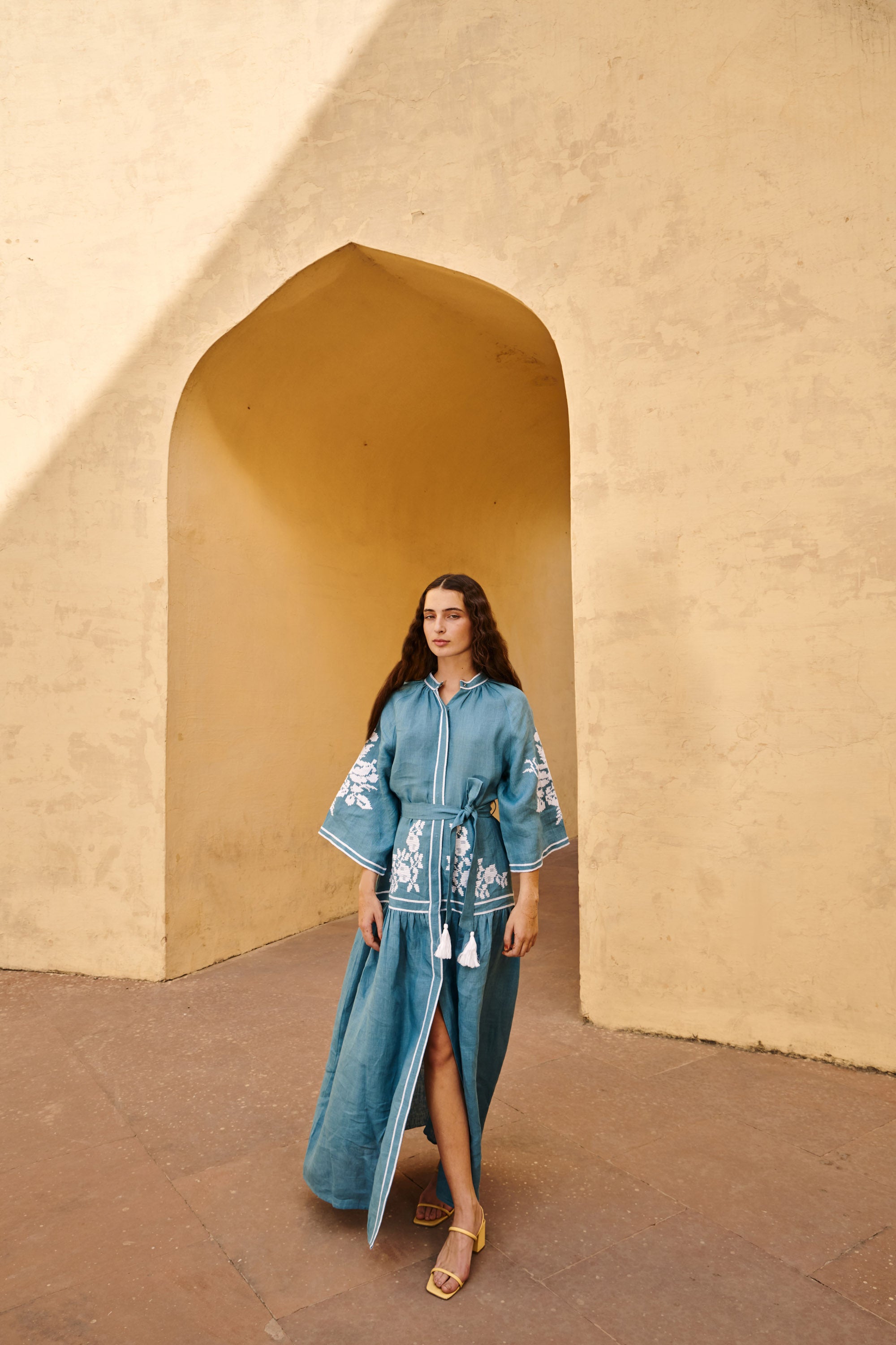 Turquoise Swan Dress