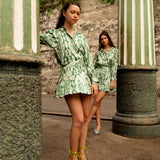 Green Ikat Set
