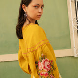 Mustard Peonie Blouse