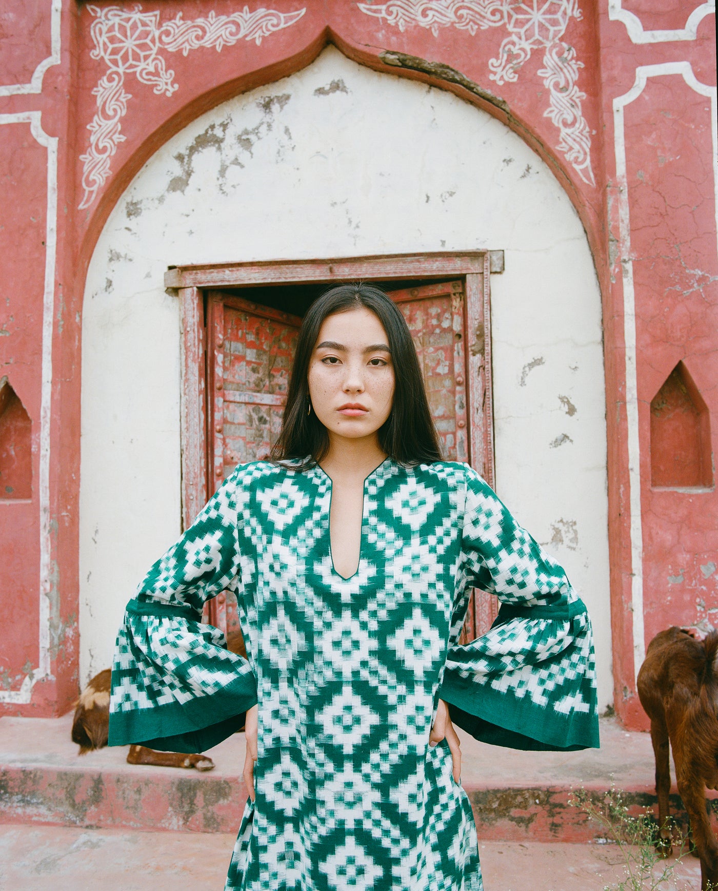 de castro green dress Checkmate Dress S / Green