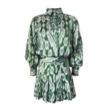 Green Ikat Set