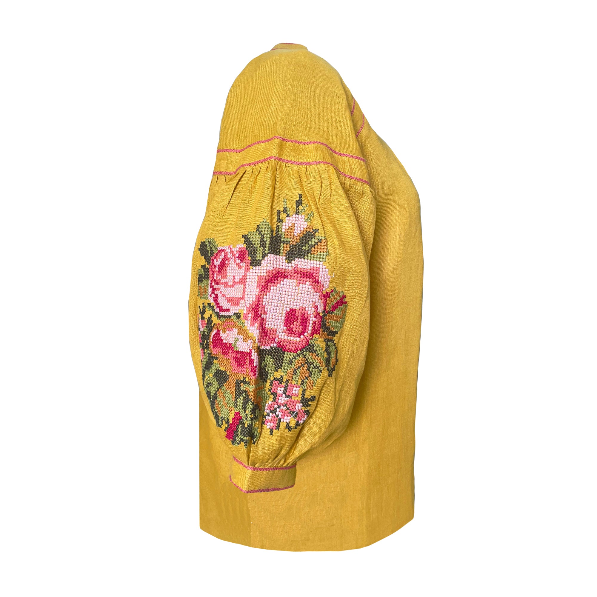Mustard Peonie Blouse