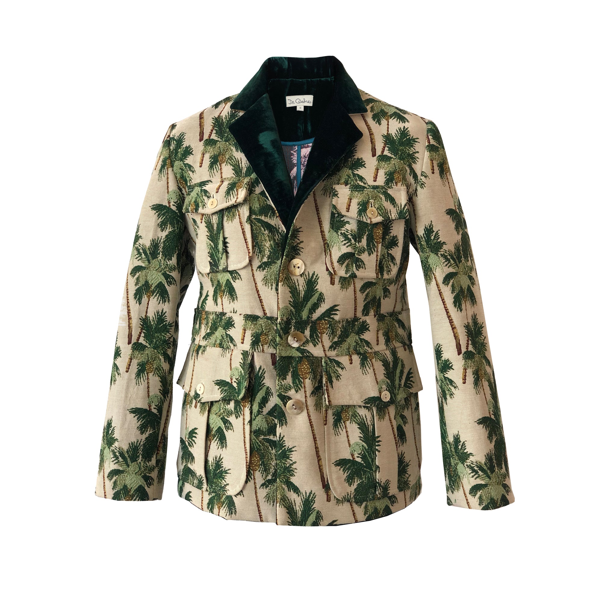 Safari Jacket Palm Print