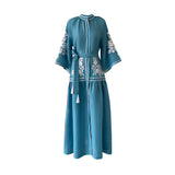 Turquoise Swan Dress