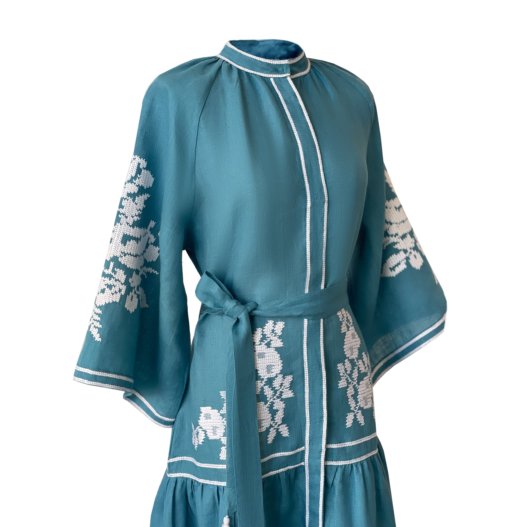 Turquoise Swan Dress
