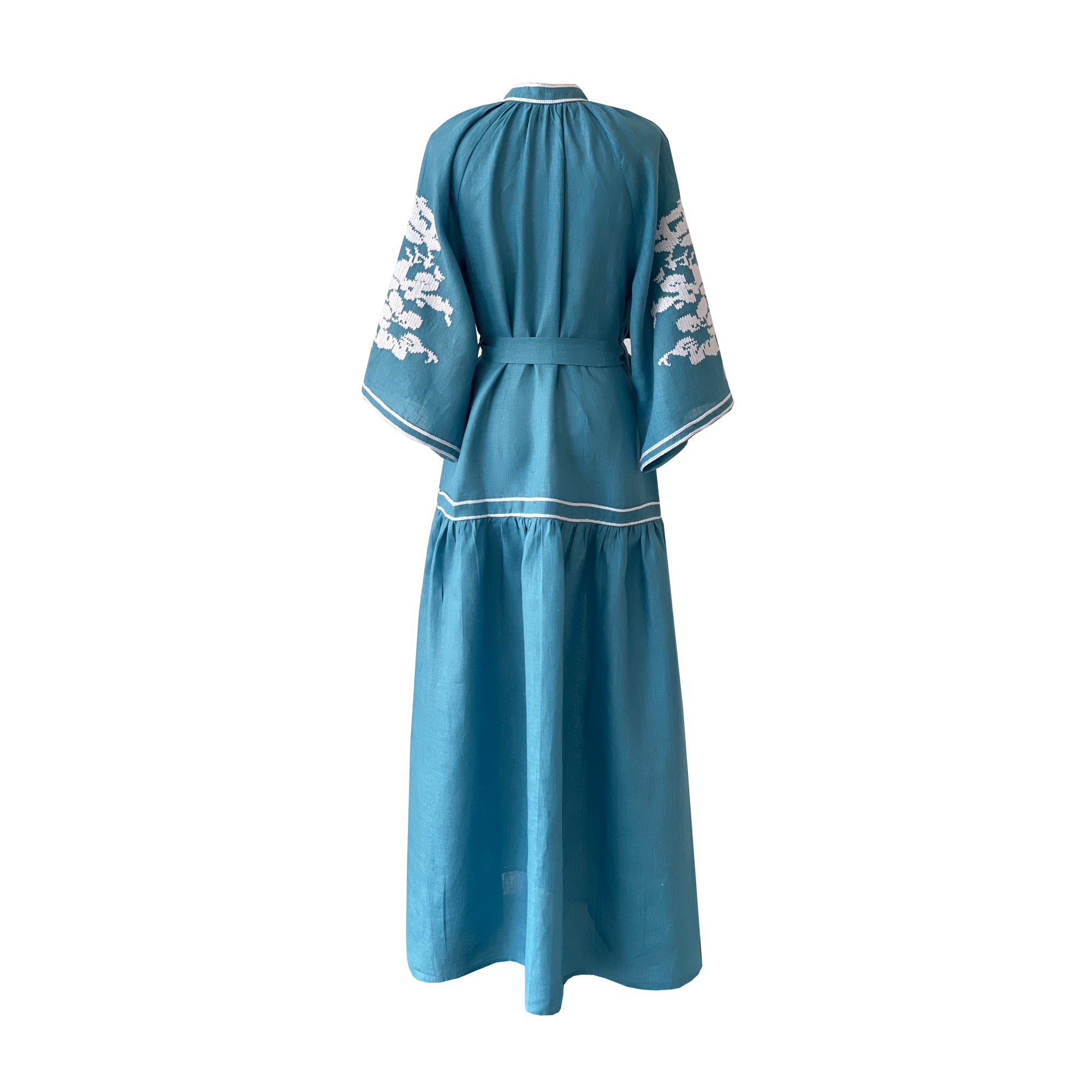 Turquoise Swan Dress